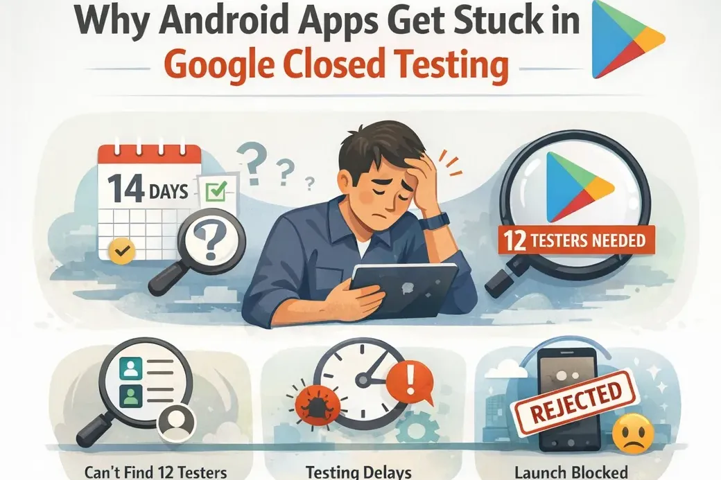 Why Android Apps Get Stuck in Google Play Closed Testing (and How to Fix It) - Featured Guide